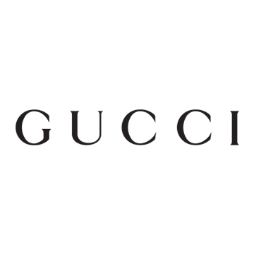 Anonymous testimonial from Senior Client Services Manager at Gucci, using brand logo as avatar.