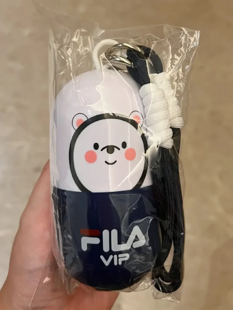 FLA promotional capsule plush toy keychain, designed to hang on bags