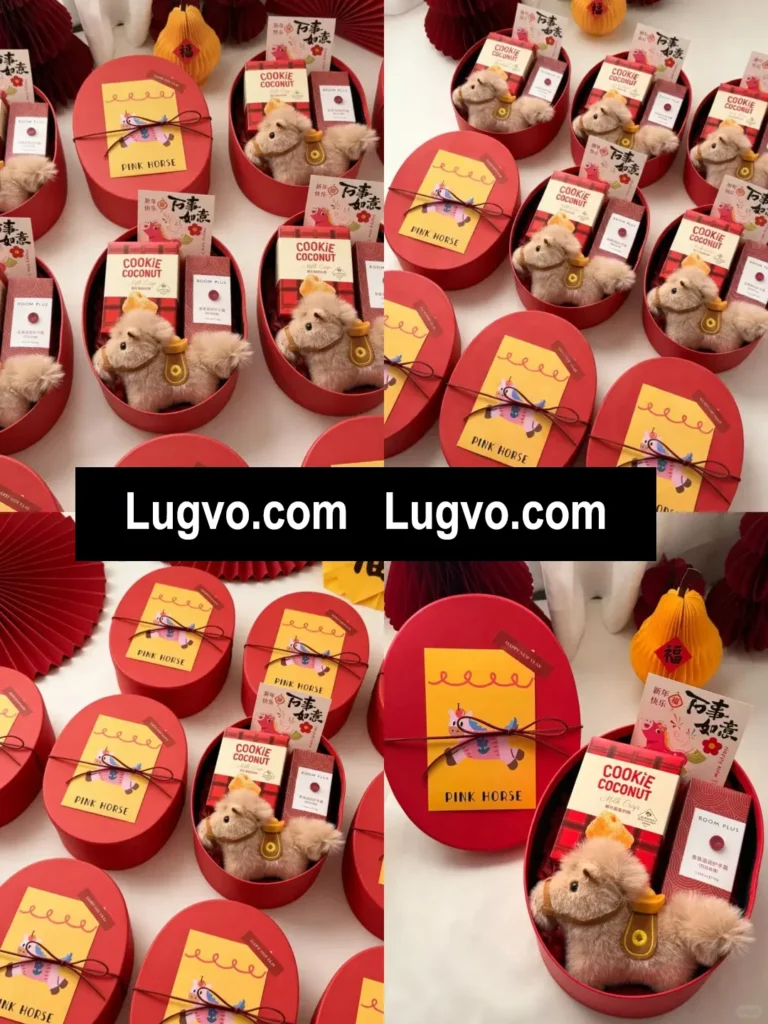 Gift with purchase ideas: how to make “free” feel expensive (and keep customers coming back) 1 Plush toy presented inside an oval box as a gift with purchase, shown from multiple angles as a branded promotional item