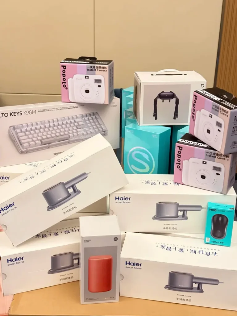 Employee Appreciation Day: Employee Appreciation Gift Ideas That Are Actually Useful 3 Employee appreciation gift ideas from another angle—useful gifts for employees including an instant camera, eye massager, handheld steamer, washer-dryer combo, comforter, and keyboard & mouse set