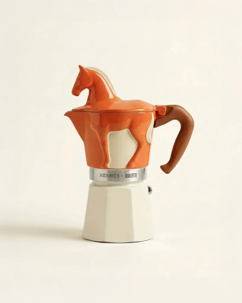 Close-up of a custom pour-over kettle designed for premium branded merchandise, showcasing quality craftsmanship.