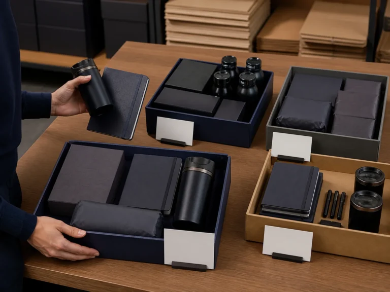 Logistics lead allocating unbranded gifts into separate replacement stock pools